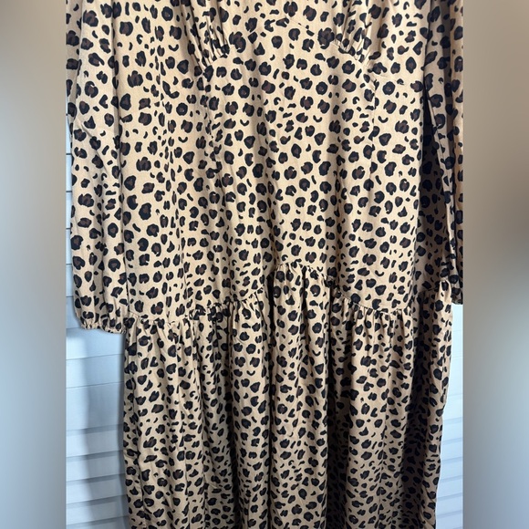Never Fully Dressed Womens Lucia Deliah Leopard Print Midi Dress Size US 20 - Picture 5 of 11